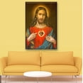 thumbnail image 2 of Cuadro Canva Pixtreats Sagrado Corazon 50X75 cm, 2 of 4