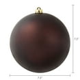 thumbnail image 6 of 2-Count Brown Jumbo Shatterproof Christmas Ornaments, 7.8 in, by Holiday Time, 6 of 6