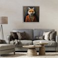 thumbnail image 3 of Stupell Industries Traditional Mystical Metamorphosis Fox Gray Floating Frame Canvas Art, 18 x 18, by Lazar Studio, 3 of 8