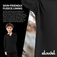 thumbnail image 7 of Elowel Boys Thermal Underwear Set for Kids Soft Cozy Fleece Base Layer Large Black, 7 of 7