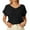 Black, variant on Womens Summer Tops Sheer Wrap Top T Shirts for Work Women Striped Shirt for Women Girl Short Sleeve Shirt V Neck Shirts Casual Women's Long Sleeve Long Tee Thermal Underwear XL
