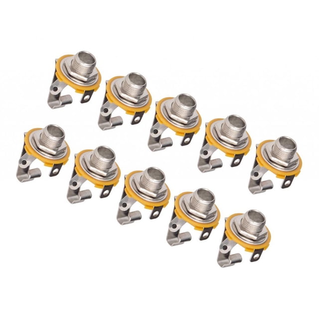 VONKY 10 Pieces 1/4 for Jack Socket - for Jack Guitar Electric 1/4 Output - for Jack Socket Style A 1Set