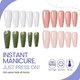 thumbnail image 3 of Pieza de manicura para uñas, pegatina completa, desgaste largo, pieza de uña falsa de ballet, parche de color sólido, uñas en T, 3 of 5