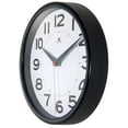 thumbnail image 4 of Infinity Instruments Metro Black Modern Analog Display 9-inch Wall Clock, 4 of 6