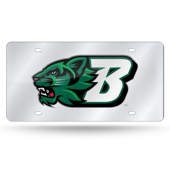 Binghamton NCAA Bearcats Acrylic License Plate Laser Tag
