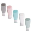 thumbnail image 4 of KHBUAB 5Pcs Travel Refillable Bottles for Toiletries Leak Proof Dispensing Lotion Silicone Containers, 4 of 8