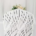 thumbnail image 5 of Efavormart White Black Spandex Stretch Banquet Chair Cover With Wave Embroidered Sequins, 5 of 5