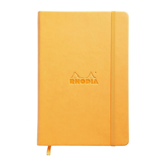 Rhodia Webnotebook, Lined, 5.5" x 8.25", Orange