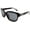 Black, variant on Women's Retro Polarized Horn Rimmed Sunglasses - Gloria Swanson