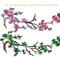 thumbnail image 5 of Forautely 4 Pcs Vintage Plum Blossom Iron on Patches, Embroidery Flower Vines Sew On Appliques for Wedding Dress Repair DIY Craft,Coffee-Pink, 5 of 9