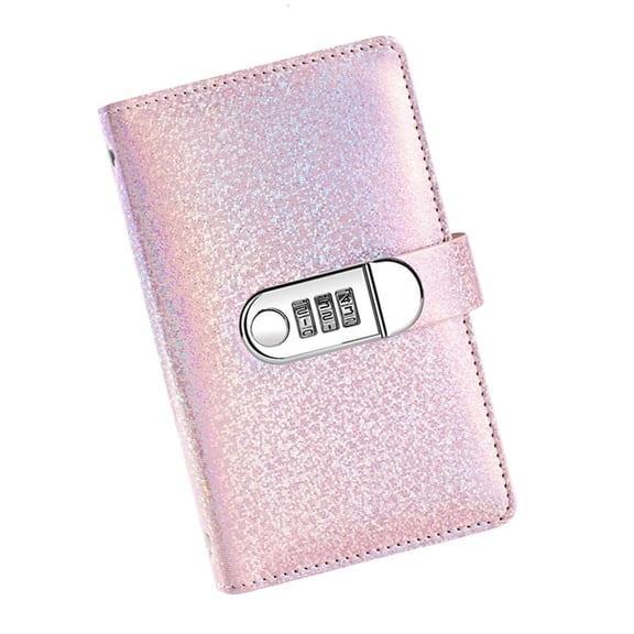 Giaone Password Lock Cash Organiser Book with 50 Clear Plastic Sleeve for Travel Daily