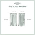 thumbnail image 5 of Exclusive Home Sateen Twill Woven Room Darkening Blackout Grommet Top Curtain Panel Pair, 52"x63", Teal, 5 of 7
