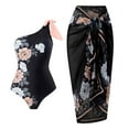 thumbnail image 1 of LSLJS Women's Fashion Conservative Shoulder Strap Swimming Dress Set, 1 of 8
