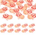 thumbnail image 1 of Uxcell 20-Pack Luminous Mini Resin Turtles, Glow in The Dark Tiny Sea Turtle [Rose Red], 1 of 6