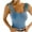 Blue, variant on Mrat Camisoles for Under Clothes Women's Sling Solid Tank Tops Sleeveless Summer Casual Blouse Slim Cami S-190 Blue M