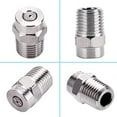 thumbnail image 7 of 25 Degree Surface Cleaner Tips with 2.5 Orifice, 1/4'' Male NPT, 4000 PSI Threaded Spray Nozzles, Stainless Steel, 2 Pcs, 7 of 7