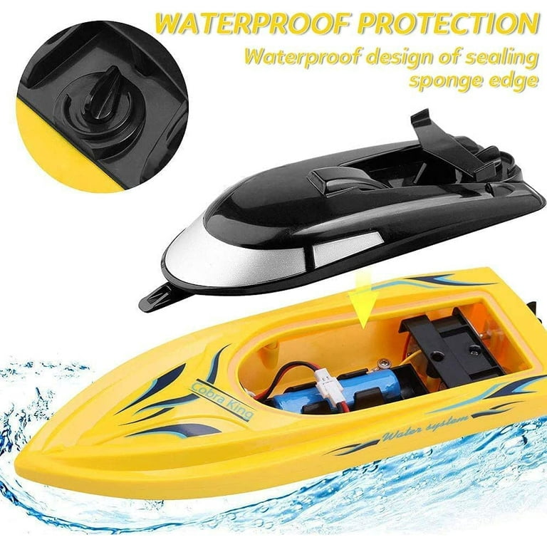 2 Pack RC Boat Remote Control Boats for Pools and Lakes for Kids and Adults 10 kmH 2.4 GHz RC Boat for Boys 4 7 8 12 Years with 4 Rechargeable