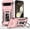 Pink, variant on KOMI Case for Google Pixel 9/ 9Pro/ 9ProXL, Ring Holder Case with Magnetic, Lens Sliding Push Window Phone Case Slim Shock Protection (Black, 9)