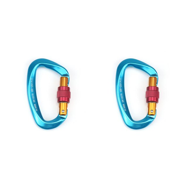 Mosquetón para exteriores escalada Camping Greeniant Negro Naranja Azul