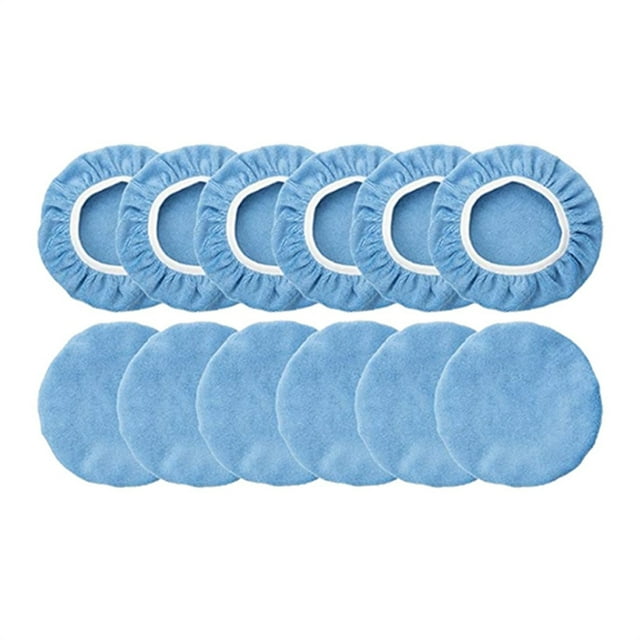 VONKY Pack of 20 Polishing Pad Set Cashmere Softness No Scratches Clean Supplies Waxing Mat Kit Buffer Fiber Polisher Buffing Tool 20 Pcs Polish Pad/ 7-8 Inch
