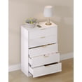 thumbnail image 6 of Modern Wood Storage Organizer Units for Living Room, Hallway, Golden Metal Handle, 6 of 6