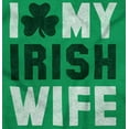 thumbnail image 2 of St Patricks Day I Love My Irish Wife Men's Big & Tall Graphic Hoodie Brisco Brands 5X, 2 of 6