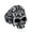 Silver, variant on Mens Stainless Steel Masonic Skull Ring Biker Delicate Jewelry Tone Size 7-13-7-Gold