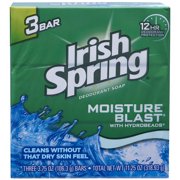 Irish Spring 114179 Bar Soap Moisture Blast 3 Bar 18-11.25 Ounce