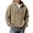 wei163-Khaki, variant on IWRICH Men's Hoodies Pullover Quarter Zip Casual Long Sleeve Drawstring Waffle Knit Hooded Sweatshirt with Pocket Yellow2 XS
