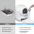 thumbnail image 4 of ACDANC 90 Count Cat Litter Box Liners Super Thick Cat Litter Bags Compatible with Self-Cleaning Cat Litter Box, Cat Box Liners Heavy Duty for Self-Cleaning Litter Box/Home Trash Bags, 4 of 4