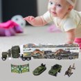 thumbnail image 3 of Ensemble de Jeu Camion Transporteur, Camion Militaire en Alliage pour Intérieur, 3 of 7