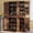 Walnut Brown + 6 Doors & 3 Drawers, variant on 72" Tall Kitchen Pantry Cabinet with 3 Pull-Out Trays & 6 Door Racks, Farmhouse Embossed Texture Storage Cabinet with Adjustable Shelves, White Freestanding Cupboard for Kitchen Dining Room