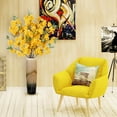 thumbnail image 2 of Silk Cherry Blossom Branches, 47in Artificial Cherry Blossom Long Stems Fake Vase Arrangements for Office, Hotel, Home,Spring Decoration, Set of 4 Bouquet,Vase Not Included(Orange), 2 of 5