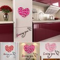 thumbnail image 3 of Romantic Love 3D Heart Loving You Wall Sticker Decor DIY Decal Home Office Gift, 3 of 8