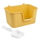 thumbnail image 3 of Lavabo para arena de gatos con pala, bandeja de arena para mascotas con parte abierta, inodoro para orinal para gatitos, bandeja de arena , Amarillo XL XL Amarillo, 3 of 8