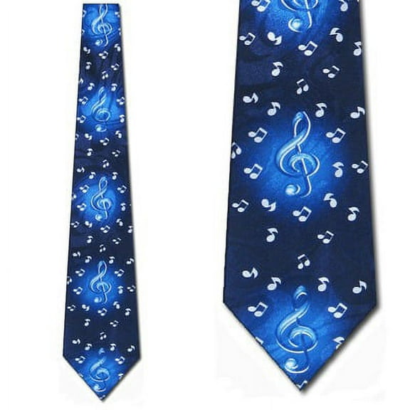 Trebel Cleff and Notes (Navy) Necktie Mens Tie