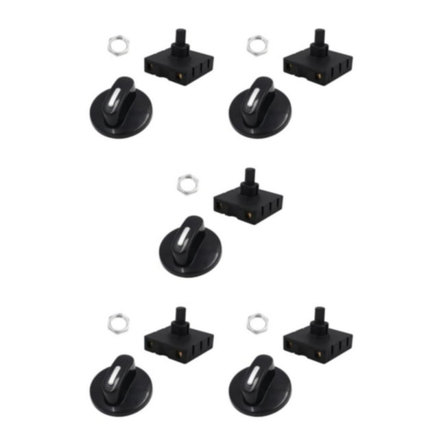 maskred Portable Fan Speed Controller With Knob Easy To Install Black Handheld 5Set