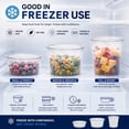 thumbnail image 7 of Vezee 32oz Lightweight Plastic Deli Containers with Lids Disposable, Leakproof, BPA-Free Cups 50CT, 7 of 7