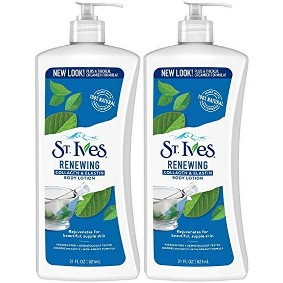 St. Ives Skin Renewing Body Lotion Collagen Elastin 21 oz(Pack of 2)