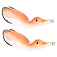 thumbnail image 3 of 2 Piezas Señuelos de Pesca Perfecl 10.5 cm 4.13 pulgadas color naranja, 3 of 7
