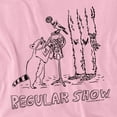 thumbnail image 2 of Regular Show Tattoo Art Women's T Shirt, Pink, Large, 2 of 6