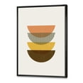 thumbnail image 3 of Designart 'Half Moons In Earth Tones Abstract Geometric Art' Modern Framed Canvas Wall Art Print, 3 of 5