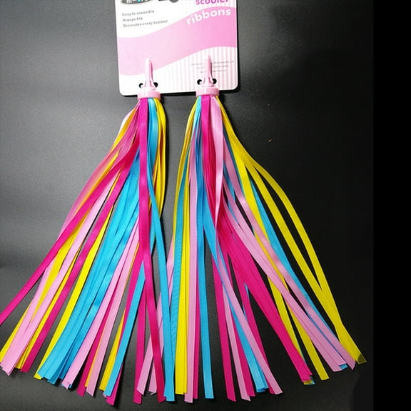 LABSERRON Ribbon Tassel Yellow For Kids Bike Accessories Ribbons 1 Pair 11.8x1.3x0.4in