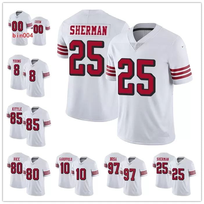 Richard Sherman Unsigned Seattle Seahawks Blue Nike Twill Jersey Size L  Stock #99185