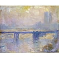 thumbnail image 4 of Monet, Claude 24x20 Black Modern Framed Museum Art Print Titled - Charing Cross Bridge, 4 of 6