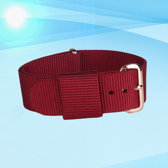 unbranded Watch Accessories Banda De Nylon Rojo Oscuro Resistente Para