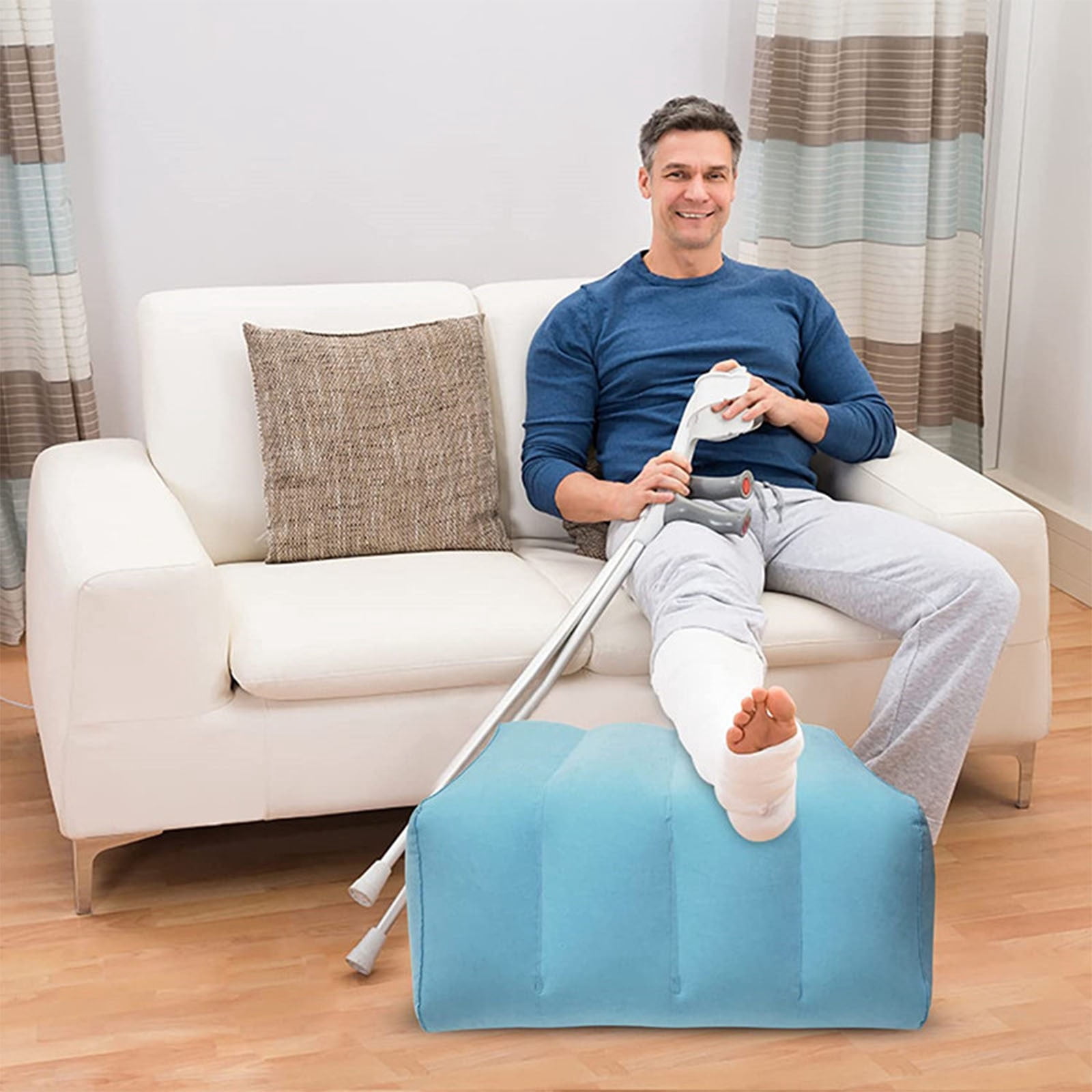 Inflatable Leg Elevation Pillow, Wedge Pillow for Sleeping, Portable Wedge Pillow, Improve Circulataion and Reduce Swelling, for Sleeping, Recovery