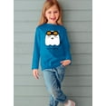 thumbnail image 2 of Cute Sleepy Ghost Long Sleeve Toddler -Image by Shutterstock,  2 Toddler, 2 of 4