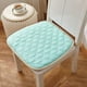 thumbnail image 1 of Nvzi Cojín para silla con lazos para sillas de comedor, almohadillas para silla de cocina de espuma viscoelástica texturizada , cojines para silla de comedor de interior verde claro, juego de 3, 1 of 4