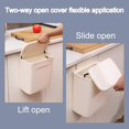 thumbnail image 3 of 2.4 Gallon Kitchen Compost Bin for Counter Top or Under Sink,Hanging Kitchen Trash Can,Plastic Wall Mounted Garbage Can,Small Kitchen Waste Basket,Food Waste Bin for Countertop,Grey, 3 of 5